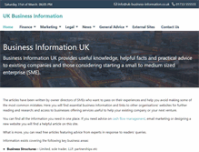 Tablet Screenshot of business-information-uk.com